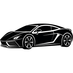 Naklejka premium A high quality vector silhouette of a modern sports. 