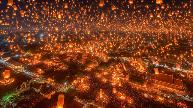Yi Peng Lantern Festival in Chiang Mai