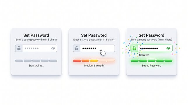 Password strength indicator understanding security levels and how to create a strong password