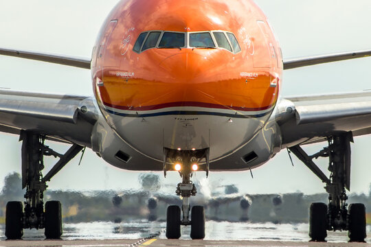 Amsterdam, Netherlands - August 16, 2026: Boeing 777-300