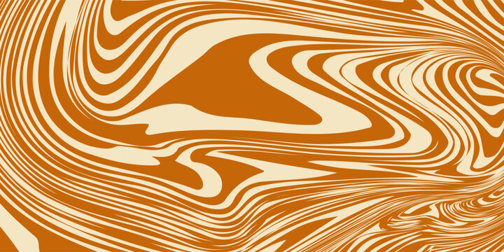Swirl Caramel Pattern. Vector Splash Caramel Sauce Background. Swirl Peanut Butter Texture. Toffee and Milk Pattern. Liquid Chocolate Bg