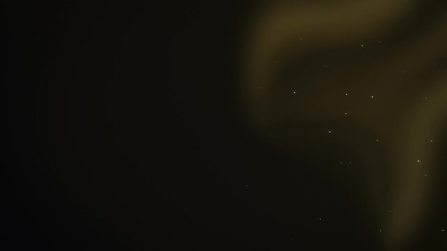 Aurora borealis abstract on dark sky. 2d animation