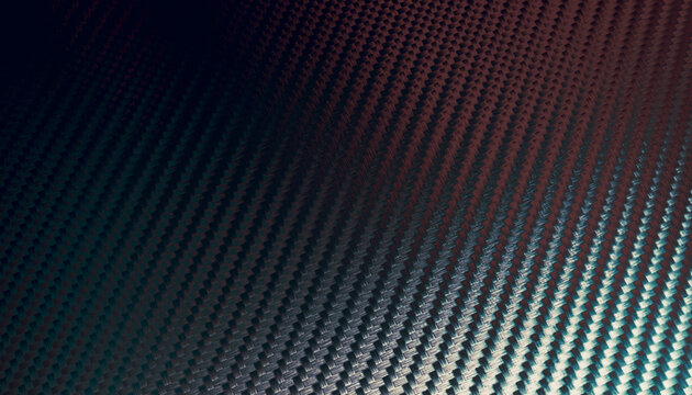 Close-up of carbon fiber weave texture showcasing dark patterned