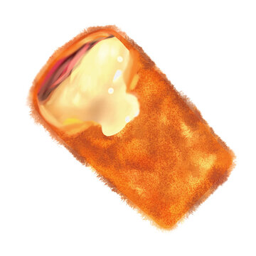 Indonesian Risol Mayo Fried Rissole with Mayonnaise, Meat and Egg Filling Illustration PNG