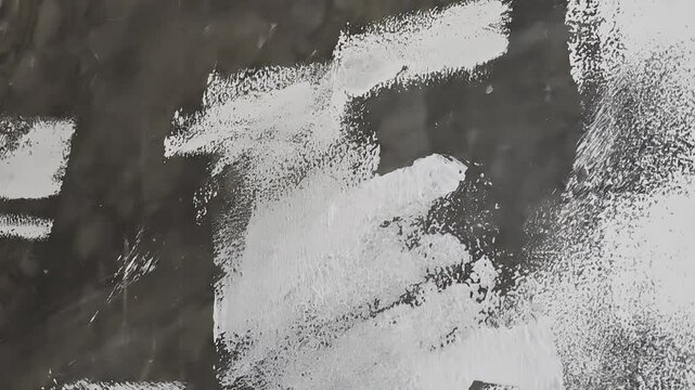 Painting Concrete Wall White with Paint Roller