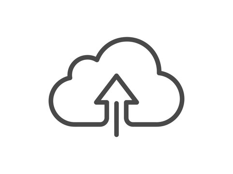 Cloud Data Storage Icon.