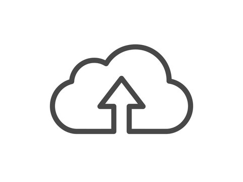 Cloud Upload Icon Graphic.