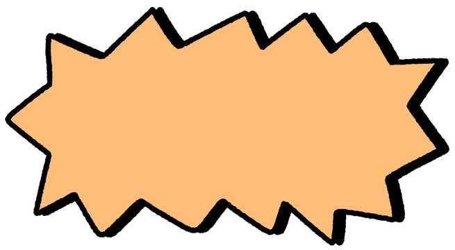 star shaped speech bubble