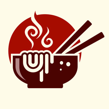 Noodle Ramen Vector Graphic