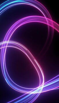 Ethereal wave lines dance across a dark background, glowing with an otherworldly light, pulse, modern