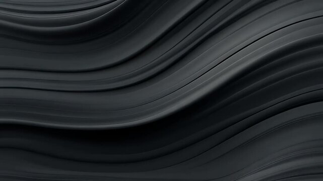 Abstract flowing dark gray waves creating a smooth, textured background.