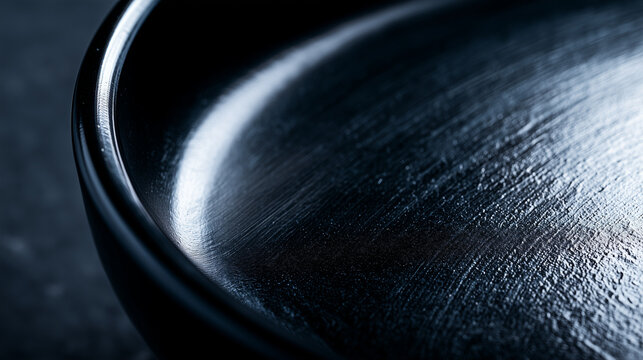 Glossy black lacquerware surface texture
