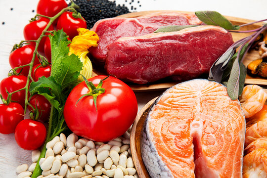 Healthy nutritious food to treat gout inflammation.