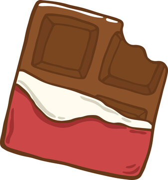 Hand Drawn Chocolate Bar Hand drawn Illustration