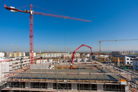 Germany, Baden Wurttemberg, Ludwigsburg, Construction site