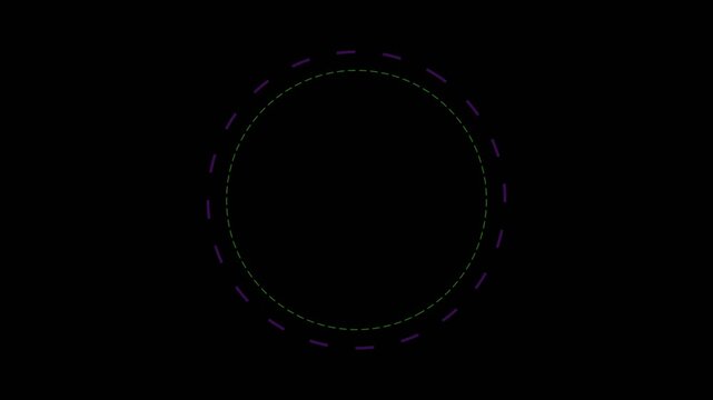 Modern Minimalist 10 Second Countdown Timer with GO on Black Background