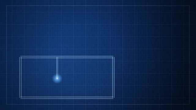 Architectural Blueprint Floor Plan Drawing Build Animation