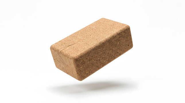 Single solid brown construction brick isolated for building and masonry work