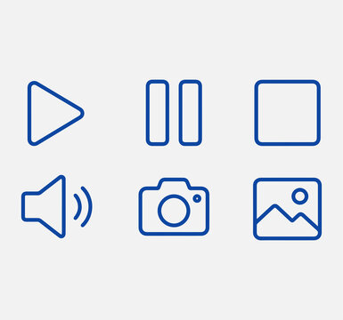  Media control Icons 