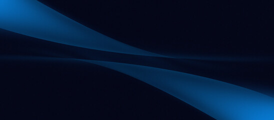 Fototapeta premium Abstract Dark Blue Grainy Gradient Background with Smooth Fluid Curve and Glowing Light Effect