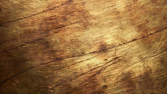 Macro Texture of Brushed Bronze and Brass Alloy with Warm Golden Highlights Over Fine Brush Grain and Subtle Dark Oxidation Veining