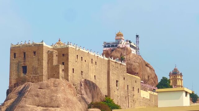 upper cave temple in. tiruchirapalli in south india.
