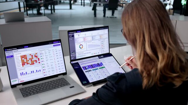 Mature Woman Tracks Regulatory Data