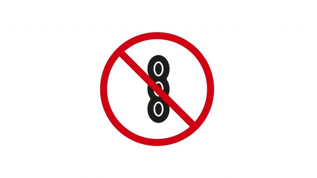 Peanut Allergy Warning Solid Animated Icon With Alpha Channel. Food Allergy Alert And Dietary Restriction Silhouette Motion Graphic. Health And Safety Precaution. On Transparent Background