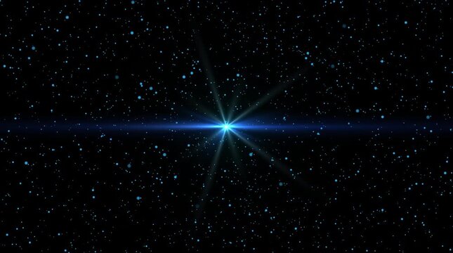 Abstract galaxy space background with beautiful star glow fields, flying through deep cosmos, bright star burst light, violet nebula clouds, twinkling stars, and smooth motion effect