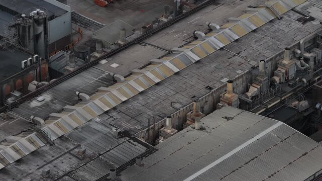 Aerial View of Kemsley Paper Mill in Sittingbourne, Kent, UK