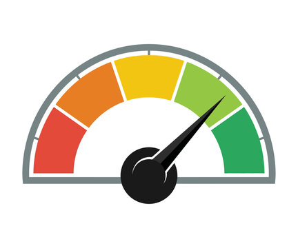 Speedometer high performance gauge icon