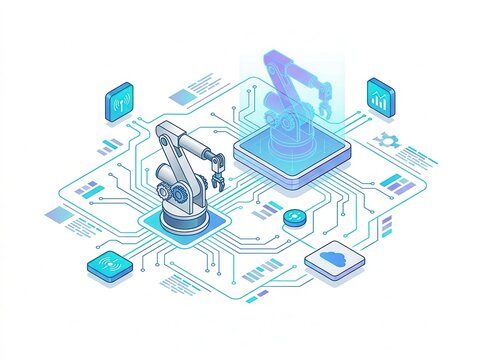 Innovative digital twin solutions and robotics enhancing smart factory operations