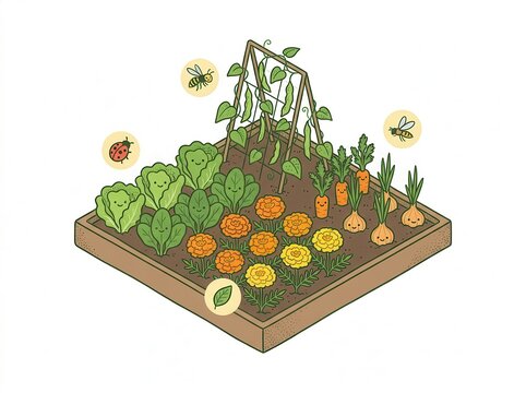 Using natural pest control and companion planting to boost biodiversity in your garden
