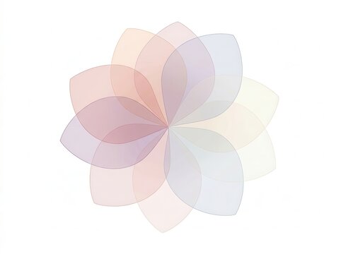 Beautiful delicate translucent flower petals blooming in spring showcasing nature's elegance