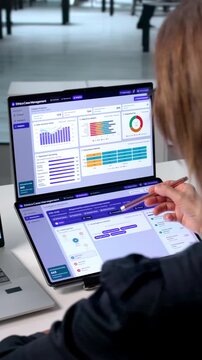 Experienced Woman Analyzing Workplace Data
