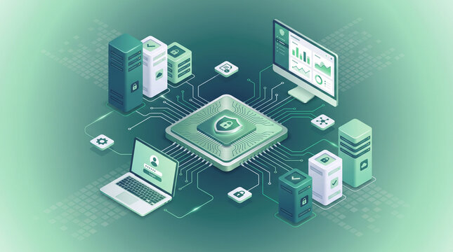 Information security management system with isometric secure network processor and encrypted cloud servers for digital threat defense
