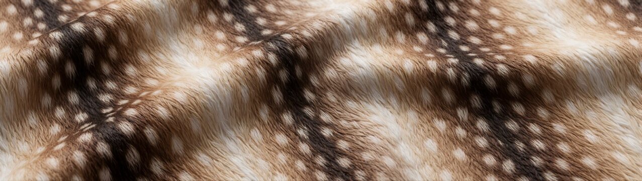 Fawn fur pattern showing spotted texture and soft folds