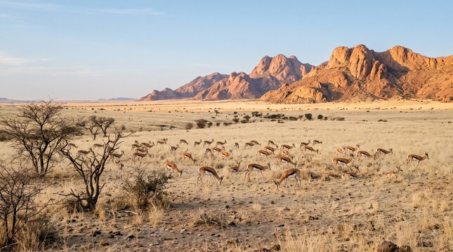 Springbok in nature