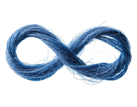 Blue water splash in an infinity symbol shape