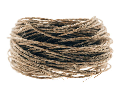 Natural jute twine rope coil