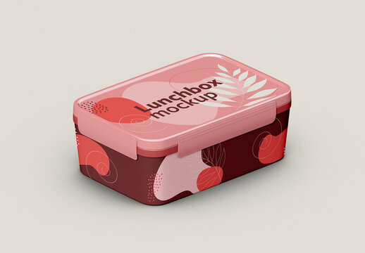 Plastic Lunch Box Mockup