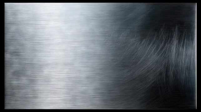 Brushed silver metal texture with dark vignette