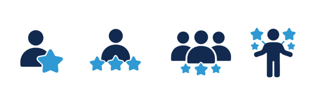 Expert icon set, specialist, experience, expertise, competence, professional skills, knowledge, qualification, solid icon illustration pack vector