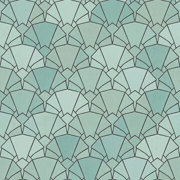 Seamless Overhead view of brown and white eggs neatly arranged in a gray molded pulp carton creating a repeating grid pattern of oval shapes.