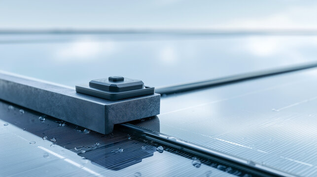 Solar panel edge and junction box texture