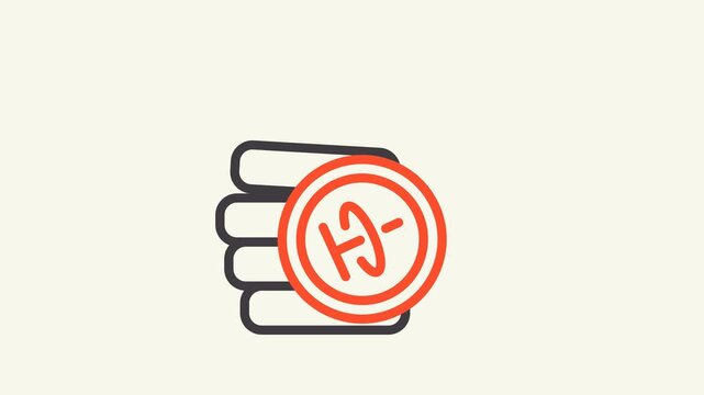 usdt jumping coins animation icon