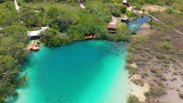 Scenic aerial of Bonanza Lagoon natural attraction