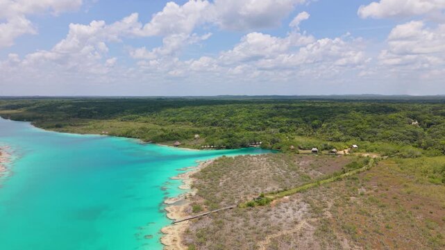 Hidden natural paradise of Bonanza Lagoon in southern Bacalar