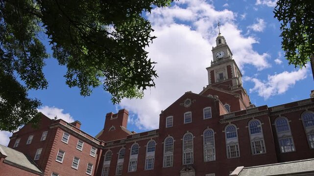 Licht Judicial Complex in Providence, Rhode Island with gimbal video panning left to right.