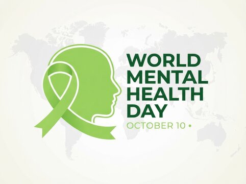 Raising awareness for world mental health day promoting wellbeing and reducing stigma globally